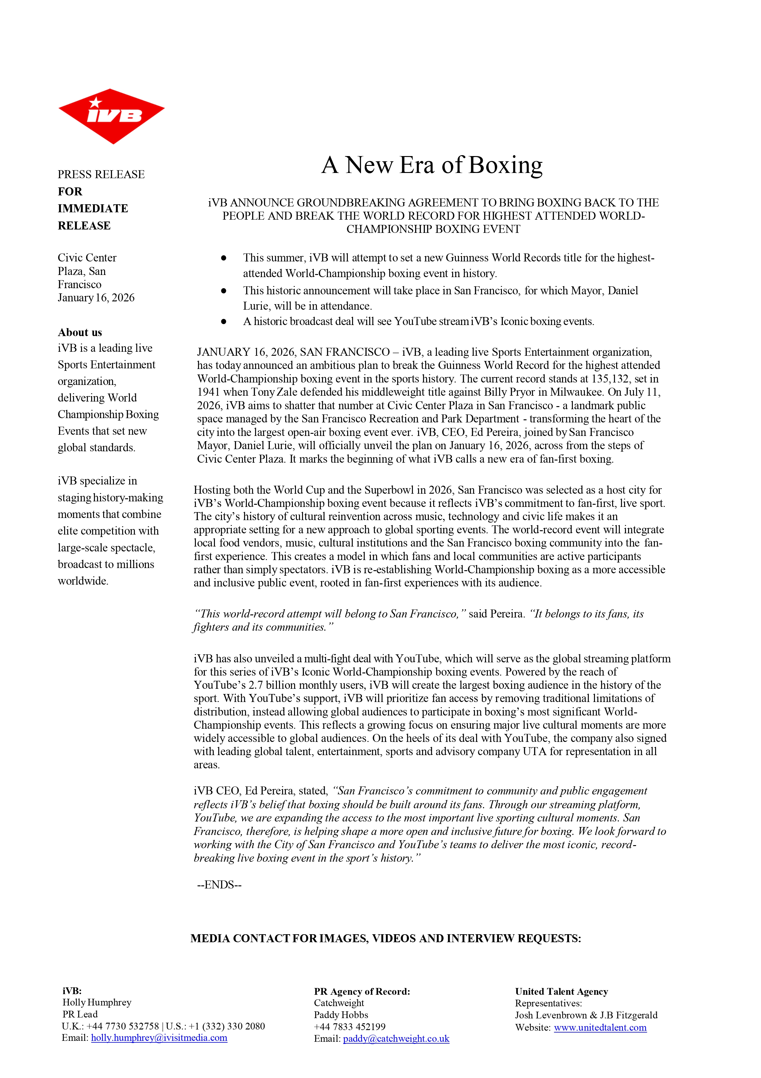IVB World-Record Crowd Plan, preview